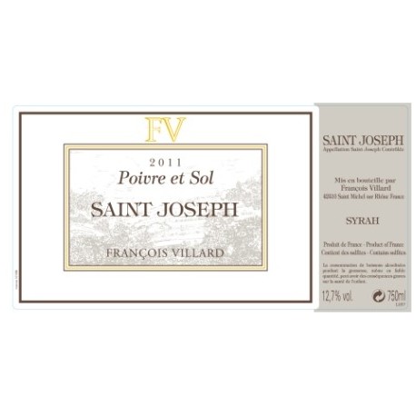Domaine François Villard Saint-Joseph "Poivre et Sol" red 2011