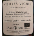 domaine gauby vieilles vignes blanc 2015 contre etiquette