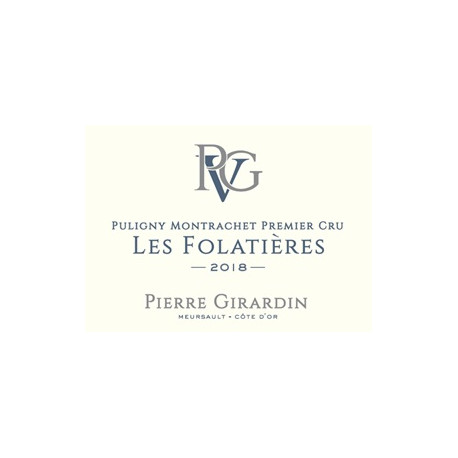 Domaine Pierre Girardin Puligny-Montrachet 1er Cru "Les Folatières" blanc sec 2018 magnum