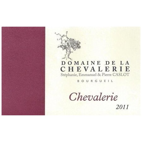 Domaine de La Chevalerie Bourgueil "Chevalerie" rouge 2011 Domaine de La Chevalerie Bourgueil "Chevalerie" rouge 2011