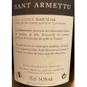 Domaine Sant Armettu Sartene Rosumarinu rouge 2019 contre etiquette