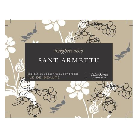 Domaine Sant Armettu Burghese blanc sec 2017 etiquette