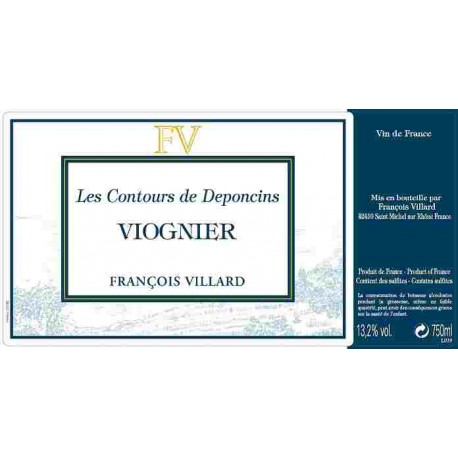 Domaine Francois Villard Contours de Deponcins viognier 2019 etiquette