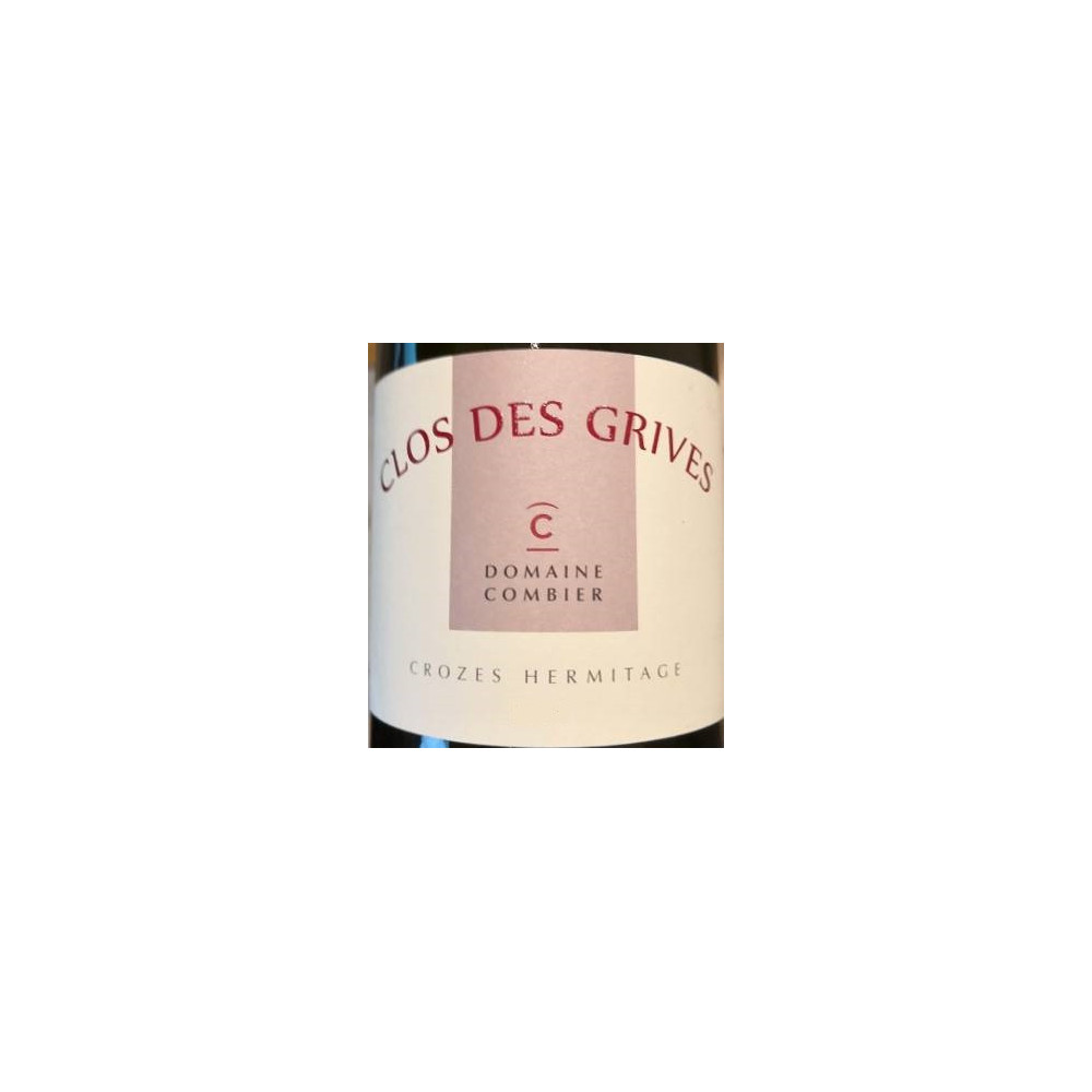 Domaine Combier Crozes Hermitage Clos des grives 2018 etiquette