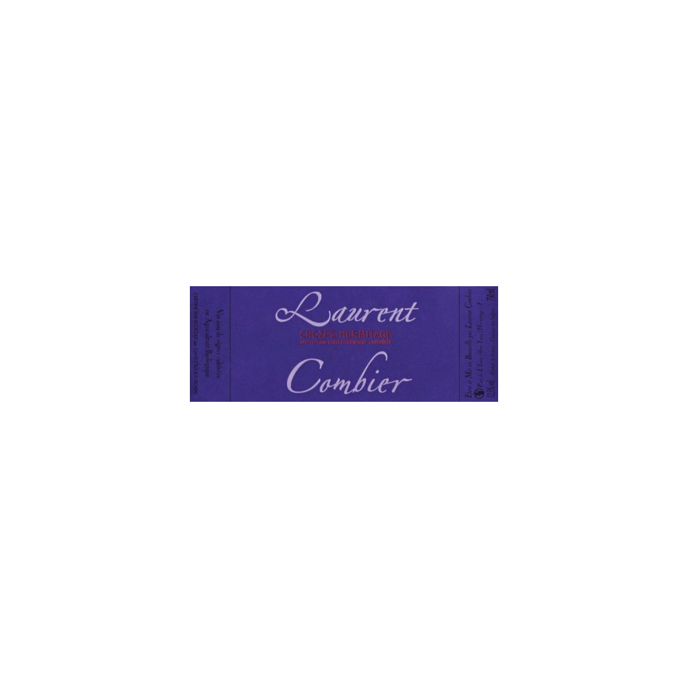 Domaine Combier Crozes-Hermitage "Cuvée L" rouge 2019 etiquette Domaine Combier Crozes-Hermitage "Cuvée L" rouge 2019 etiquette