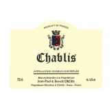 Domaine Jean-Paul et Benoit Droin Chablis 2019 etiquette