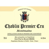 Domaine J-P et Benoit Droin Chablis 1er Cru Montmains 2019 etiquette