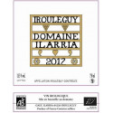 Domaine Ilarria Irouleguy blanc sec 2018 etiquette