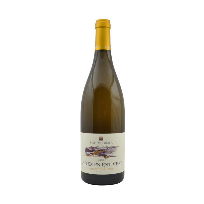 Domaine Stéphane Ogier "Le Temps est Venu" (Grenache) blanc sec 2019 bouteille Domaine Stéphane Ogier "Le Temps est Venu" (Grenache) blanc sec 2019 bouteille