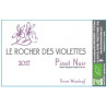 Le Rocher des Violettes "Pinot noir" rouge 2017 etiquette