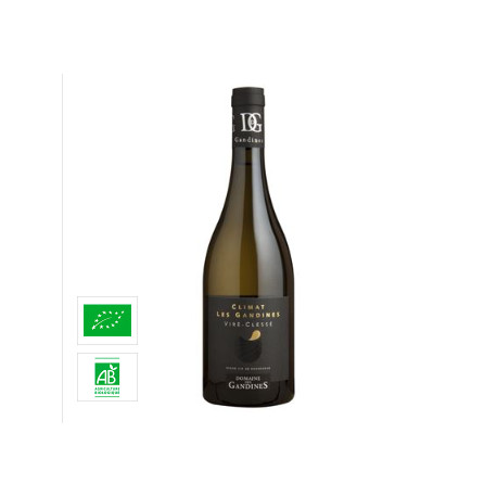 Domaine des Gandines Viré Clessé "Gandines" blanc sec 2019 bouteille Domaine des Gandines Viré Clessé "Gandines" blanc sec 2019 bouteille