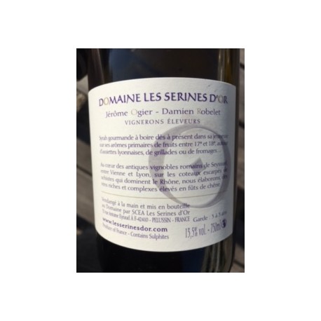 Domaine Les Serines d'or "Encor" rouge 2017 contre etiquette