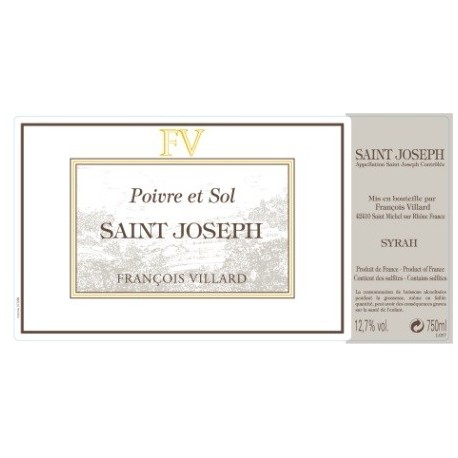 Domaine François Villard Saint-Joseph "Poivre et Sol" red 2012 Domaine François Villard Saint-Joseph "Poivre et Sol" red 2012