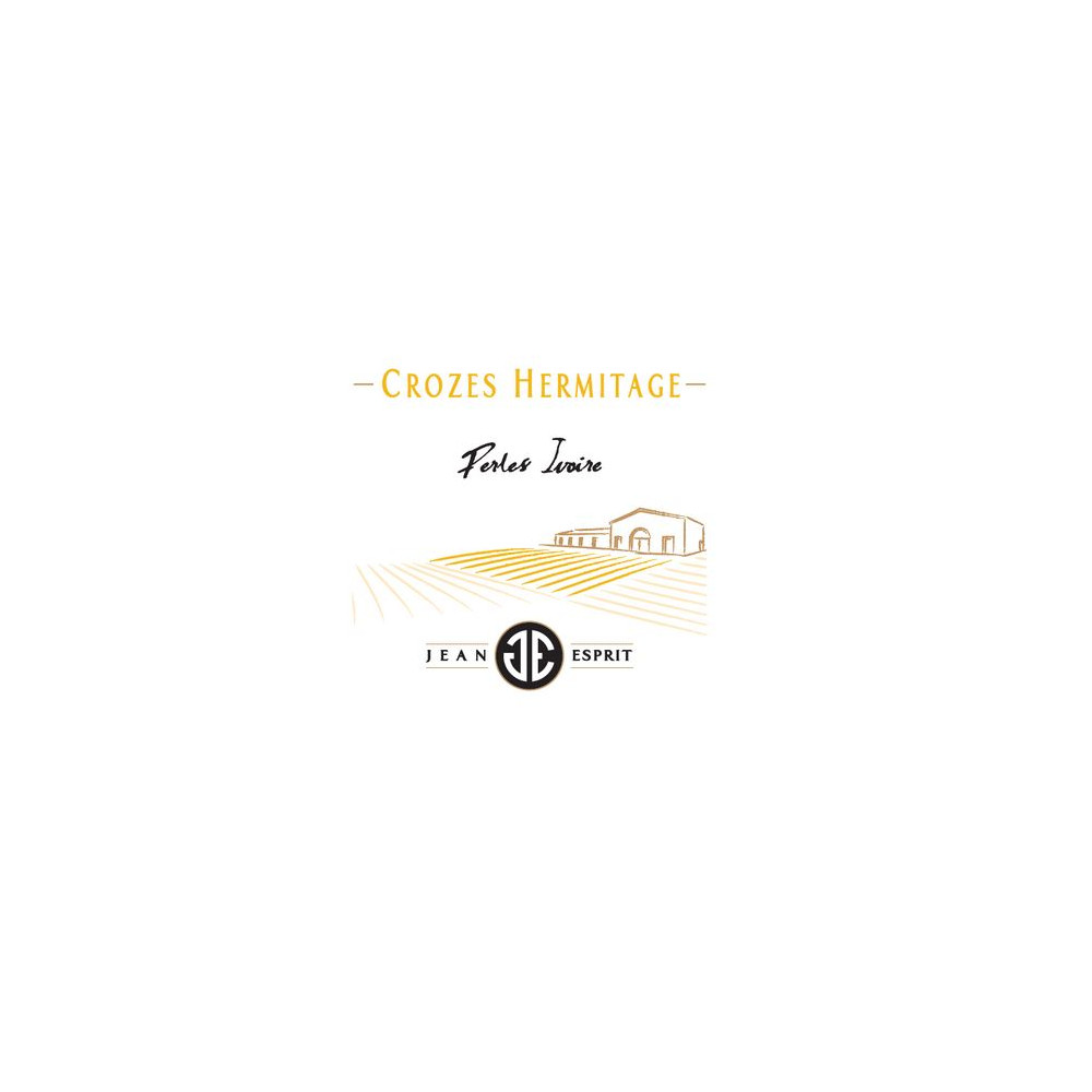 Domaine Jean Esprit Crozes Hermitage "Perles Ivoire" blanc sec 2019 etiquette