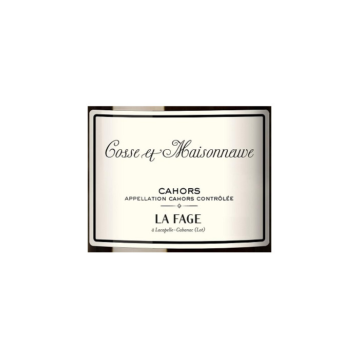 Domaine Cosse-Maisonneuve Cahors "La Fage" red 2018