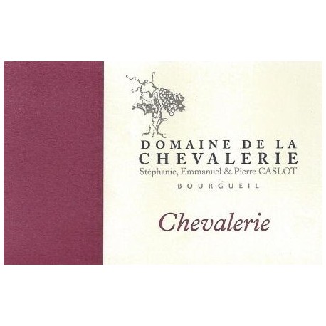Domaine de La Chevalerie Bourgueil "Chevalerie" rouge 2005 etiquette Domaine de La Chevalerie Bourgueil "Chevalerie" rouge 2005 etiquette