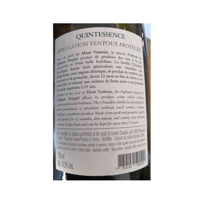 Château Pesquié Ventoux "Quintessence" red 2017