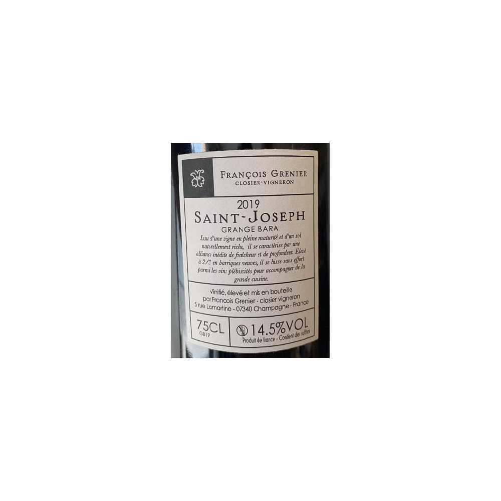 Domaine François Grenier Saint Joseph "Grange Bara" red 2019