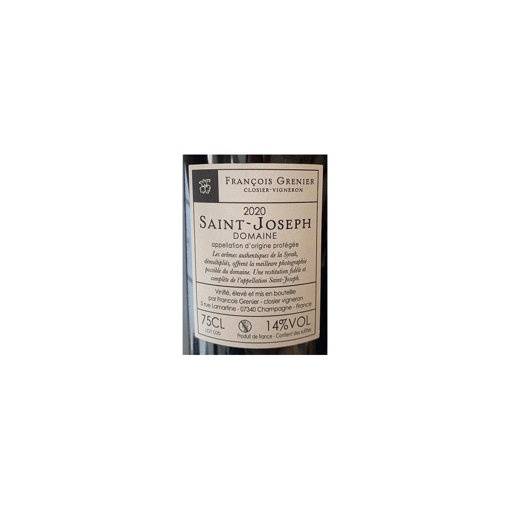Domaine François Grenier Saint Joseph "Fragrance" red 2020