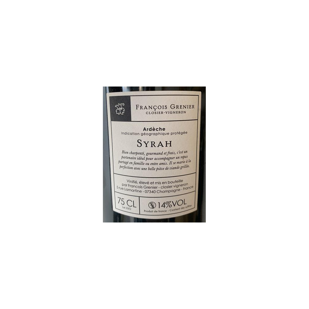 Domaine François Grenier Les Jardins (syrah) red 2020