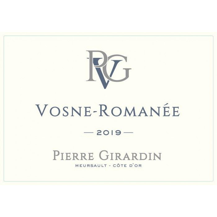 Domaine Pierre Girardin Vosne Romanée rouge 2019 etiquette Domaine Pierre Girardin Vosne Romanée rouge 2019 etiquette