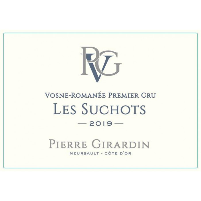 Domaine Pierre Girardin Vosne Romanée 1er Cru "Les Suchots" rouge 2019 etiquette Domaine Pierre Girardin Vosne Romanée 1er Cru "Les Suchots" rouge 2019 etiquette