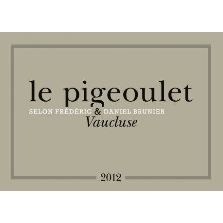 Vignobles Brunier "Le Pigeoulet des Brunier" red 2012 Vignobles Brunier "Le Pigeoulet des Brunier" red 2012
