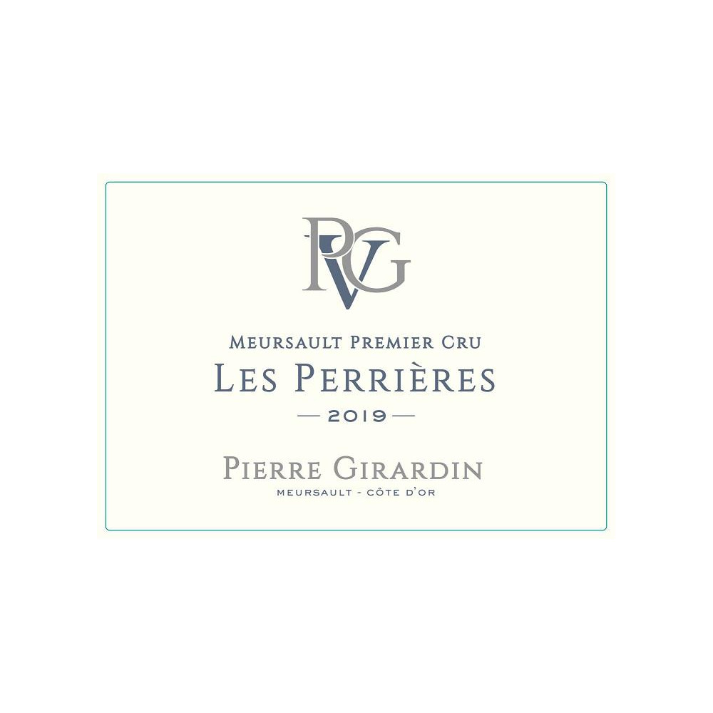 Domaine Pierre Girardin Meursault 1er Cru "Les Perrières" blanc sec 2019 etiquette
