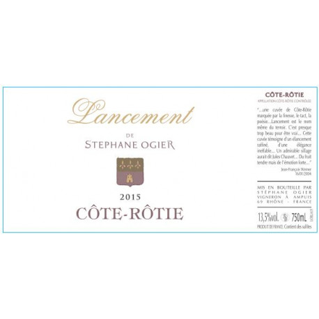 Domaine Ogier Cote-Rotie "Lancement" red 2017 Domaine Ogier Cote-Rotie "Lancement" red 2017