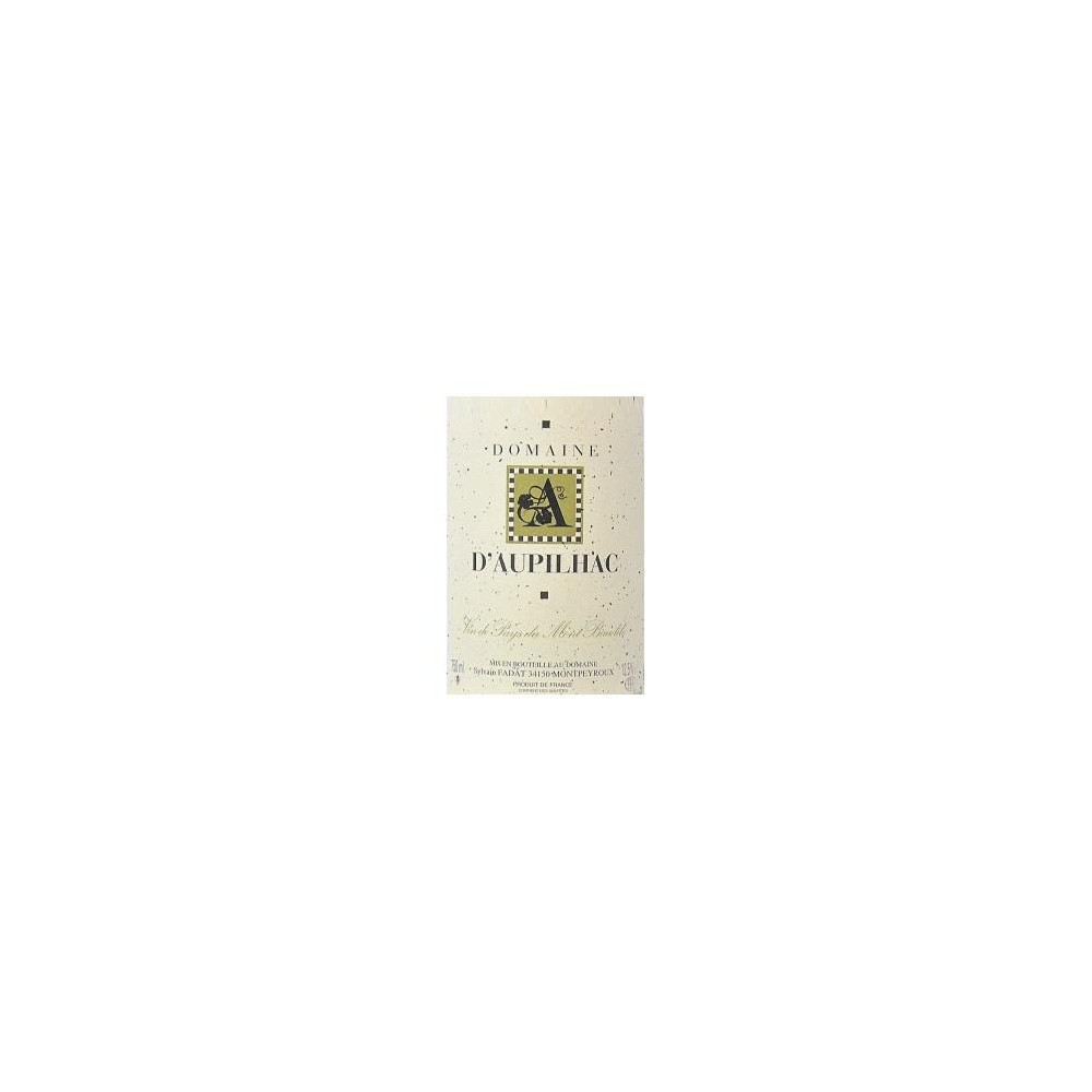 Domaine d'Aupilhac dry white 2016 Domaine d'Aupilhac dry white 2016