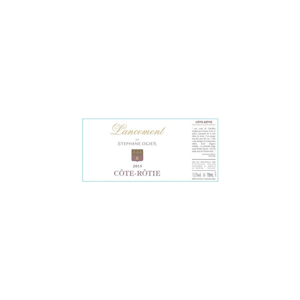 Cote Rotie Stephane Ogier Lancement 2016 etiquette Cote Rotie Stephane Ogier Lancement 2016 etiquette
