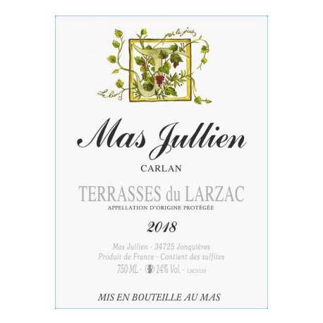Mas Jullien "Carlan" red 2019 Mas Jullien "Carlan" red 2019
