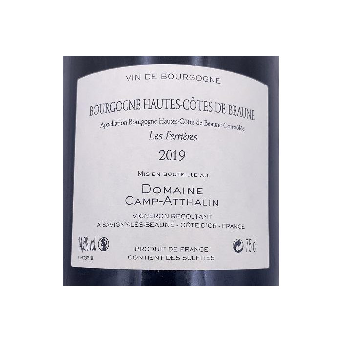 Domaine Camp-Atthalin Hautes Cotes de Beaune "Les Perrieres" dry white 2019