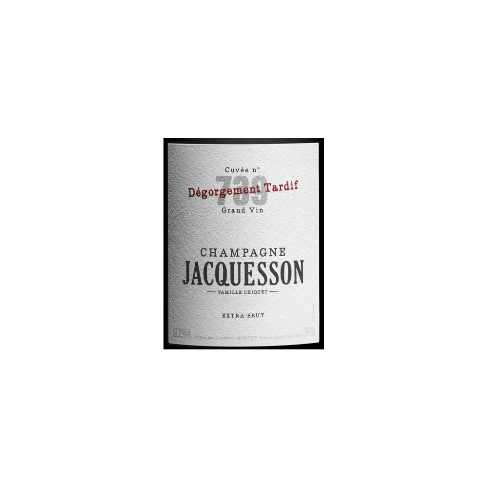 Champagne Jacquesson "Cuvée 739" Dégorgement Tardif etiquette