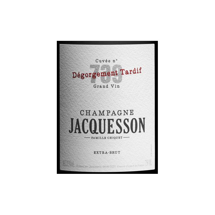 Champagne Jacquesson "Cuvée 739" Dégorgement Tardif etiquette