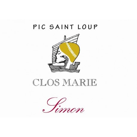 Clos Marie - Pic Saint Loup "Simon" 2019 etiquette Clos Marie - Pic Saint Loup "Simon" 2019 etiquette