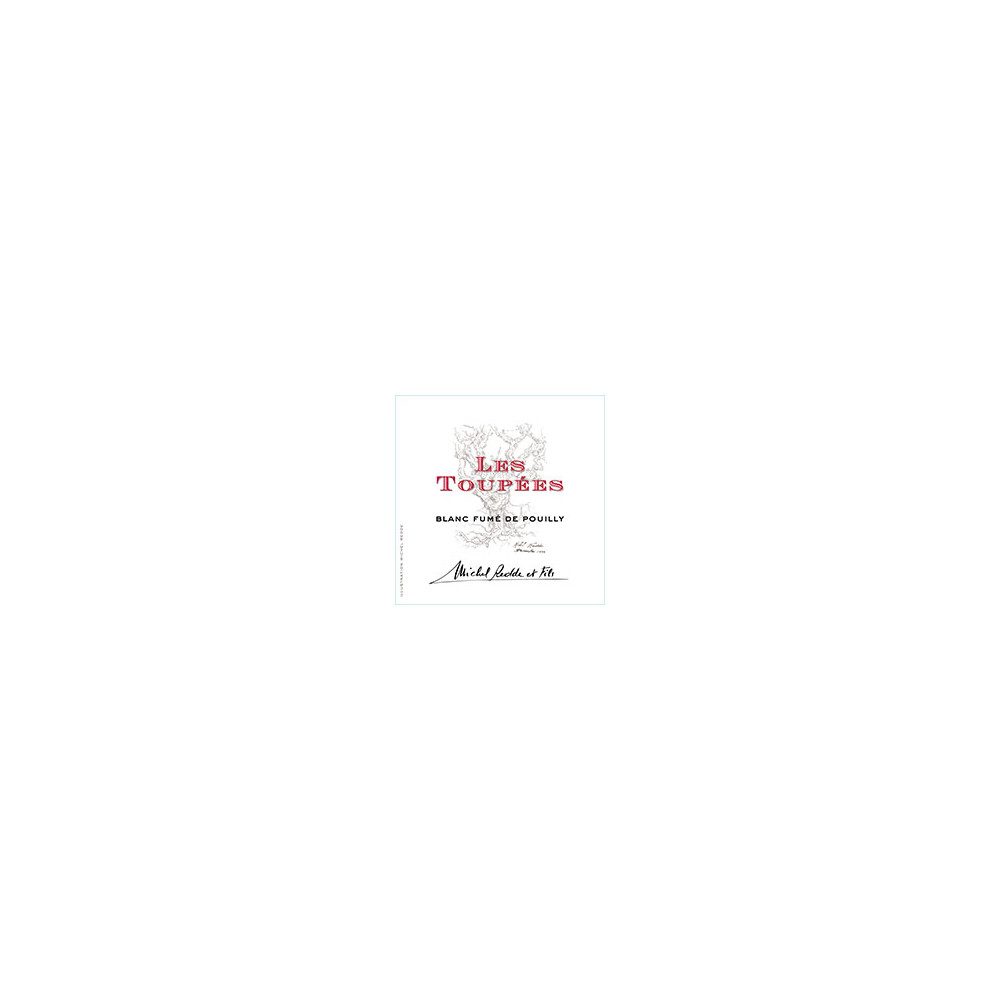 Domaine Michel Redde & fils Pouilly-Fumé "Les Toupées" blanc sec 2018 etiquette Domaine Michel Redde & fils Pouilly-Fumé "Les Toupées" blanc sec 2018 etiquette