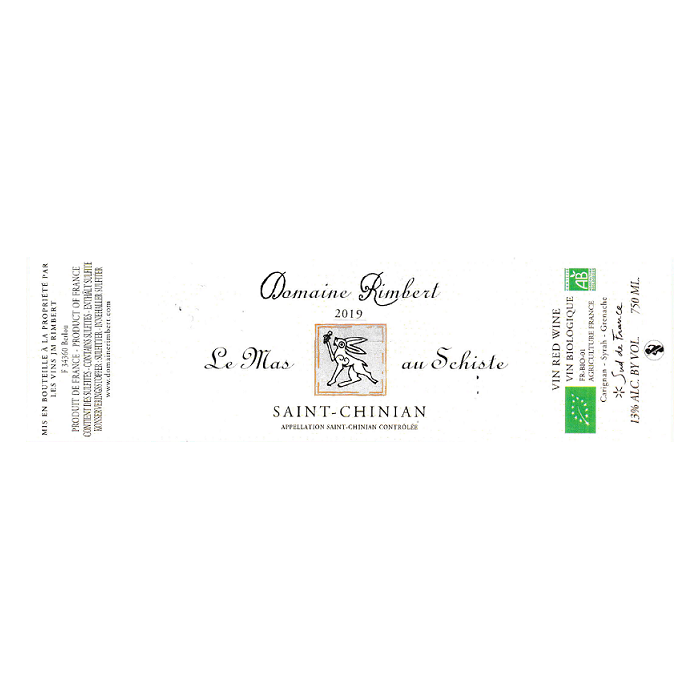 Domaine-RIMBERT-mas-au-schiste-2019-etiquette Domaine-RIMBERT-mas-au-schiste-2019-etiquette