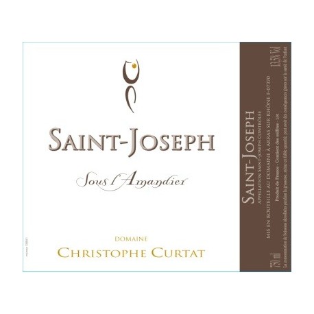 Domaine Christophe Curtat Saint-Joseph "Sous l'amandier" 2020 etiquette Domaine Christophe Curtat Saint-Joseph "Sous l'amandier" 2020 etiquette