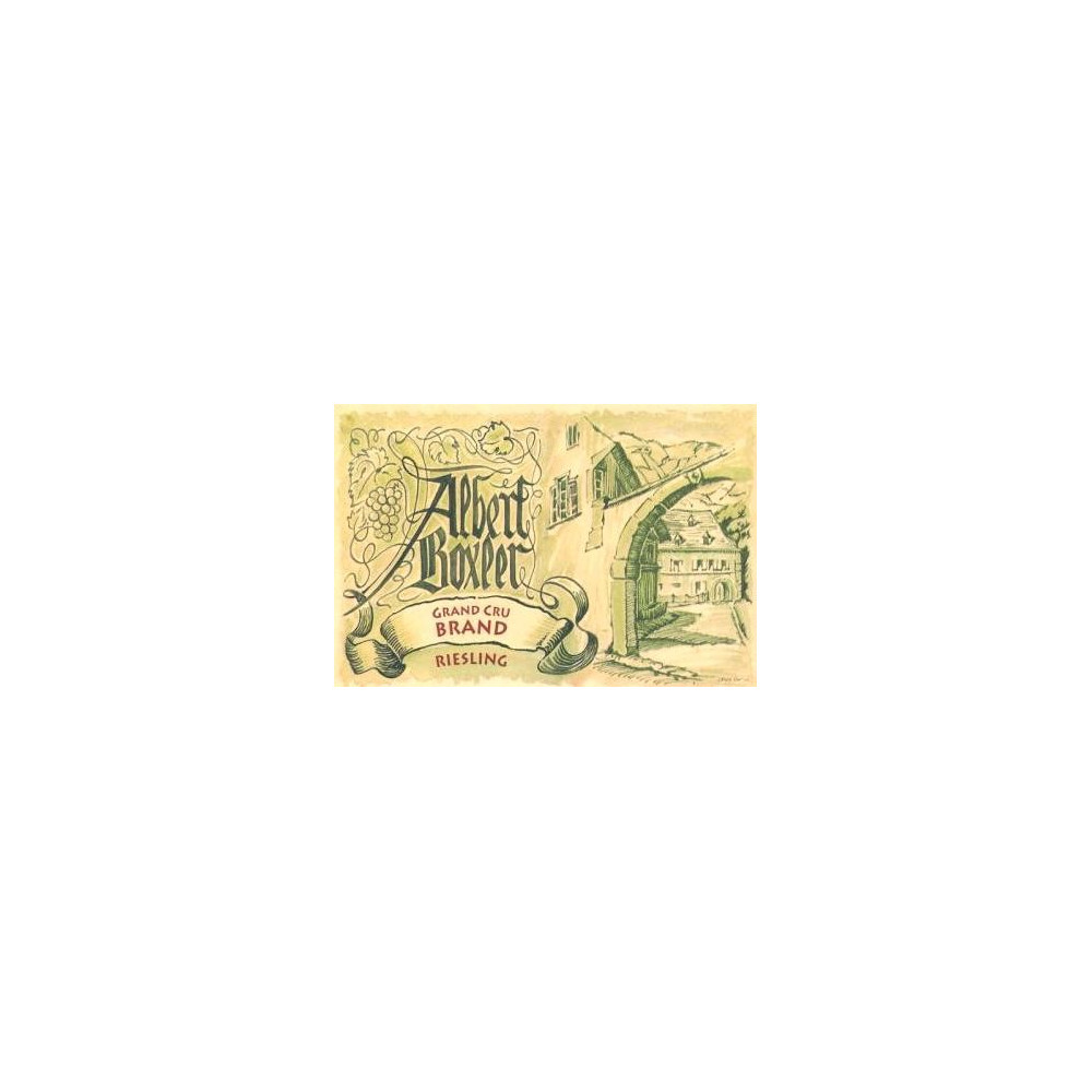 Albert Boxler Riesling Grand Cru Brand 2019 etiquette Albert Boxler Riesling Grand Cru Brand 2019 etiquette