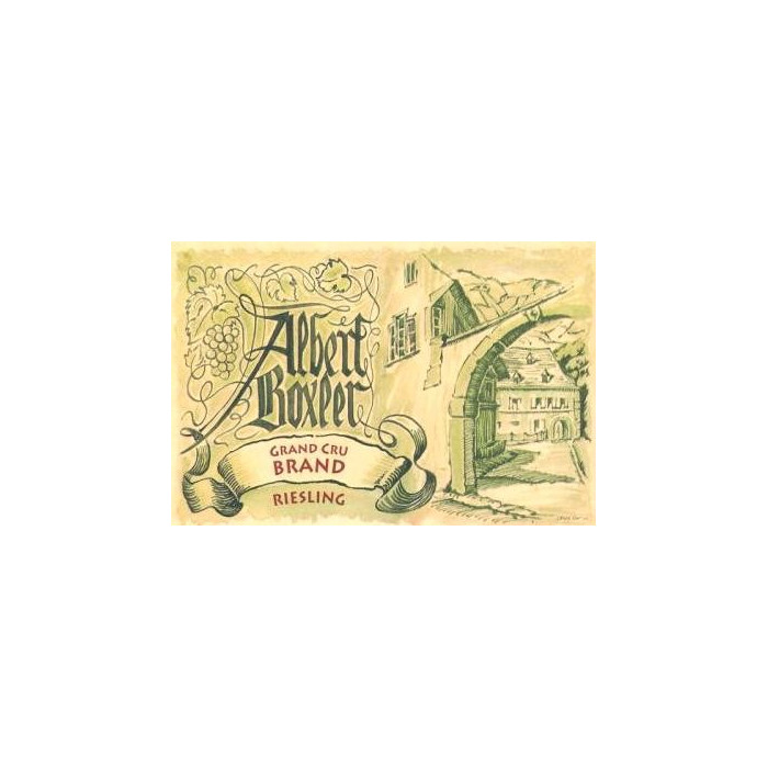 Albert Boxler Riesling Grand Cru Brand 2019 etiquette Albert Boxler Riesling Grand Cru Brand 2019 etiquette