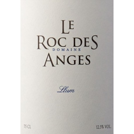 Le Roc des Anges Llum blanc sec 2020 etiquette Le Roc des Anges Llum blanc sec 2020 etiquette