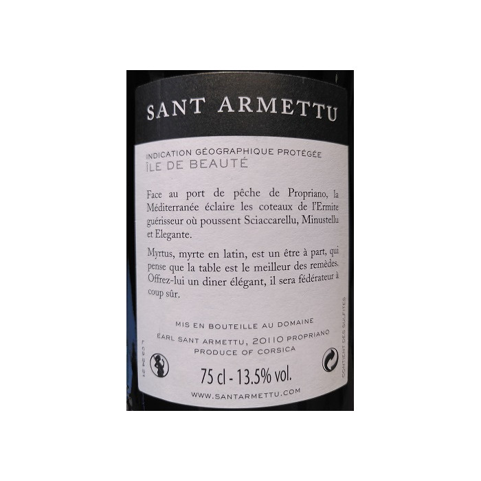 Domaine Sant Armettu Myrtus red 2019