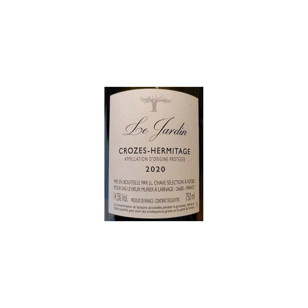vieux murier florian buit crozes-hermitage blanc jardin 2020 contre etiquette