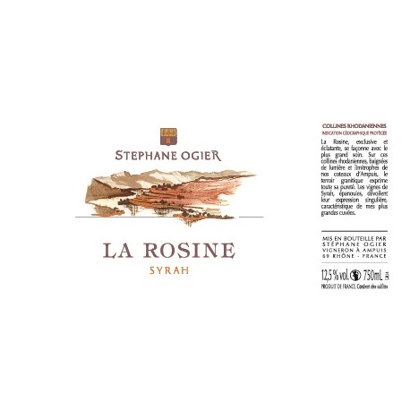 Domaine Stephane Ogier "La Rosine" (syrah) red 2019 Domaine Stephane Ogier "La Rosine" (syrah) red 2019