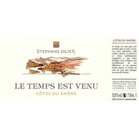 Domaine Stephane Ogier "Le Temps est Venu" (Grenache) red 2020