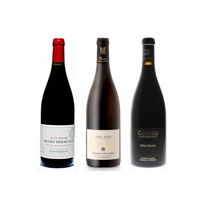 Caisse panachée "Grandes Syrahs 2016" bouteilles Caisse panachée "Grandes Syrahs 2016" bouteilles