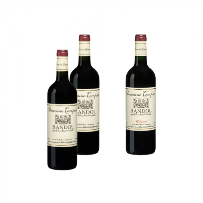 Caisse panachée "2 Magnums Tempier + 1 Cabassaou 2019" bouteilles Caisse panachée "2 Magnums Tempier + 1 Cabassaou 2019" bouteilles