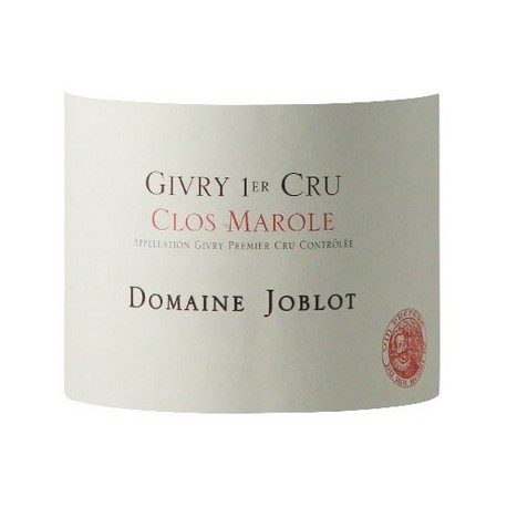 Domaine Joblot Givry 1er Cru Clos Marole rouge 2020 etiquette