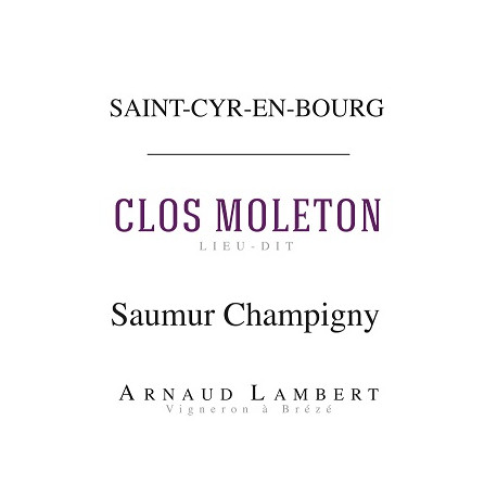 Domaine Arnaud Lambert Saumur Champigny "Clos Moleton" red 2018